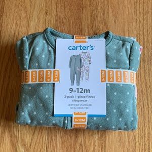 Carters 2 pack fleece pjs